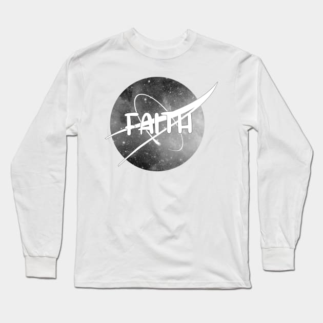 Faith Long Sleeve T-Shirt by Creation Cartoon